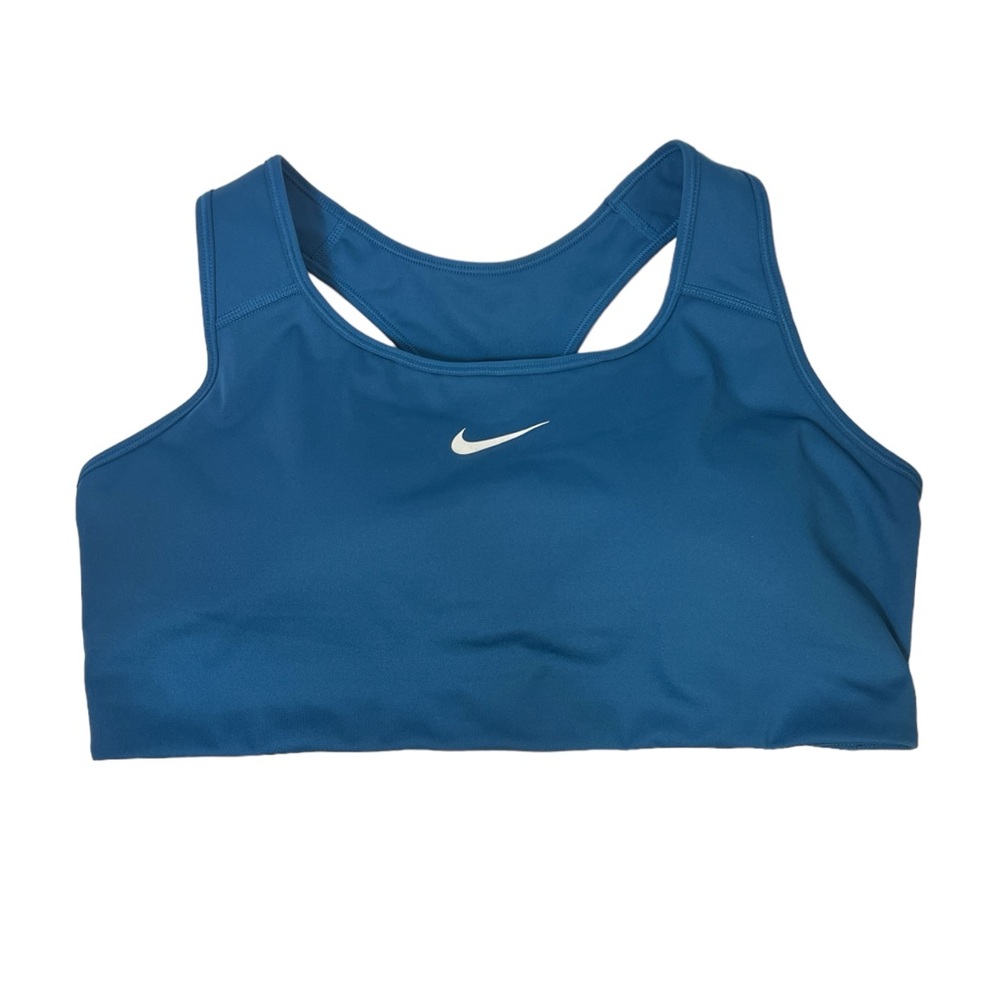 NWT Women’s Nike Swoosh Bra Teal/White Size 2X
